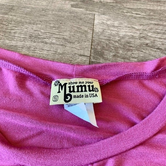 Show me your Mu-Mu pink top magenta short sleeve top size XL boho - Picture 11 of 13
